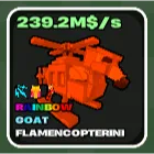 🌱 Fruits vs Brainrots 🌱🧠 40kg Max size Flamencopterini 🧠