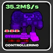 🌱 Fruits vs Brainrots 🌱🧠 35.2M/s ➣ Cyberpunk ➣ Max Traits ➣ 33Kg Controllerino~🧠