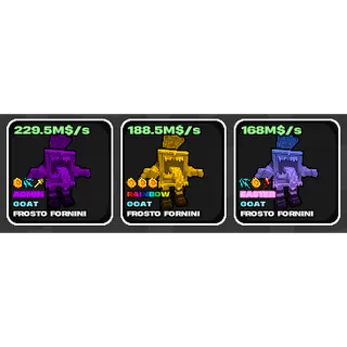 🌱 Fruits vs Brainrots 🌱🧠 Max Size and Max Trait Frosto Fornini Pack 🧠