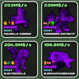 🌱 Fruits vs Brainrots 🌱🧠 Galaxy Brainrots Pack 🧠