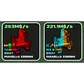 🌱 Fruits vs Brainrots 🌱🧠 Zebra Pack 🧠