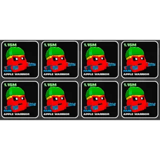 🌱 Fruits vs Brainrots 🌱🧠 1.15M Apple Warrior Pack 🧠