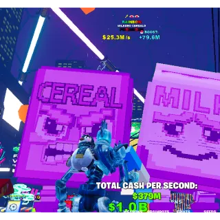 🌱 Fruits vs Brainrots 🌱🧠 25.3m ➣ Max Size Rainbow ➣ Max Traits ➣ Milkero Cerealo~🧠