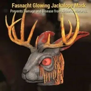Glowing Jackalope Mask