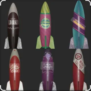 All 6 Nuka Rockets