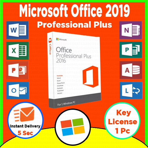 Microsoft Office 2019 Professional Plus Genuine Retail License key