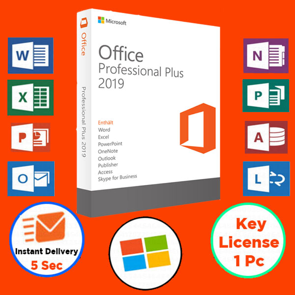 Microsoft Office 2019 Professional Plus Genuine Retail License Key