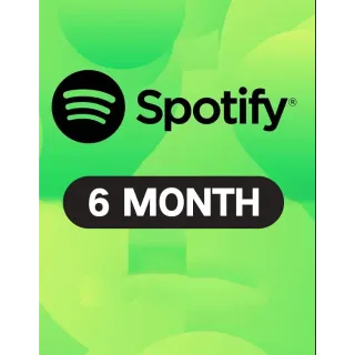 Spotify Premium Individual 6 Month Account Global