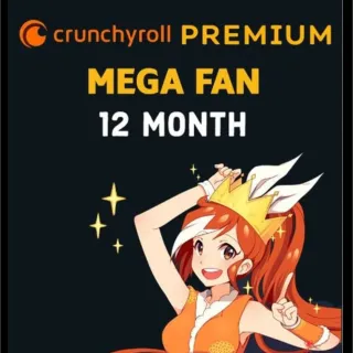 CRUNCHYROLL MEGAFAN 12 MONTH SUBSCRIPTION GLOBAL