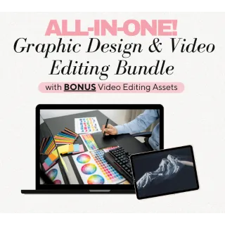 Graphic Design & Video Editing Bundle - Ultimate Creative Mega Bundle – 1.5 Million+ Assets!