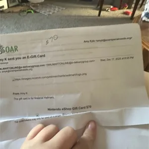 Nintendo eshop gift card 