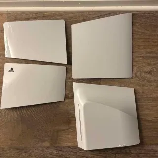 PS5 Slim Original White Plates - DISC Version