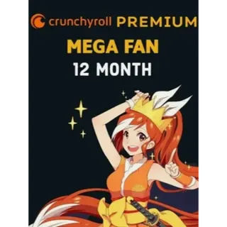 Crunchyroll Megafan 12 months