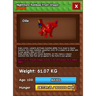 NM Rainbow Frost Dragon 61kg HUGE