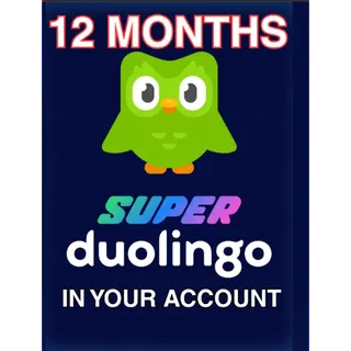 Duolingo Super - CODE & Link in your account 1 Year - Instant DELIVERY at Just $4.99