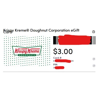 $3.00 USD Krispy Kreme at just $1 only