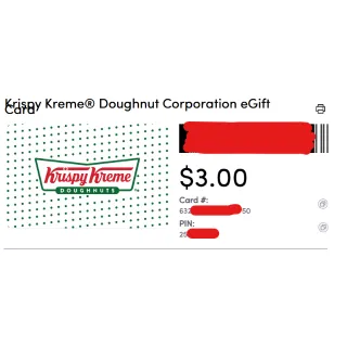 $3.00 USD Krispy Kreme at just $1 only