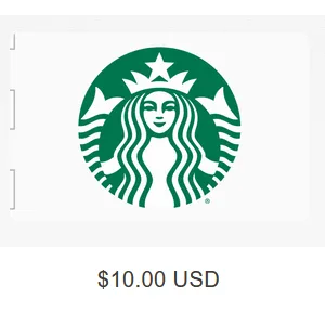 $10 Starbucks USA Gift Card at only $7