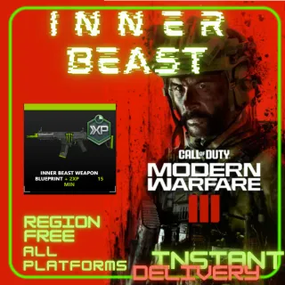 CALL OF DUTY MODERN WARFARE III - MONSTER ENERGY - INNER BEAST WEAPON BLUEPRINT