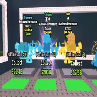 3X NUCLEARO DINOSSAURO