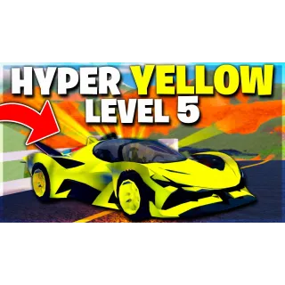 LEVEL 5 Yellow HYPERCHROME in Roblox jailbreak