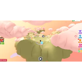 Cute rainbow cloud house adopt me 