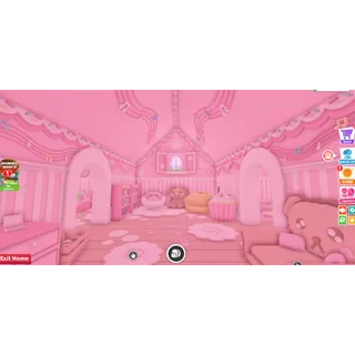 Cute pink kitty house adopt me 