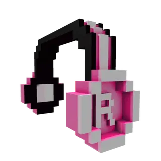Hot Pink 8-BIT Headphones