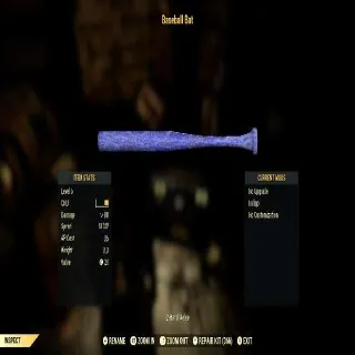 Indigo Baseball Bat Lvl5