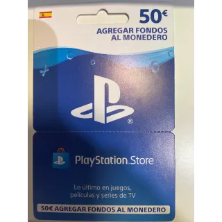 €50.00 EUR PlayStation Store