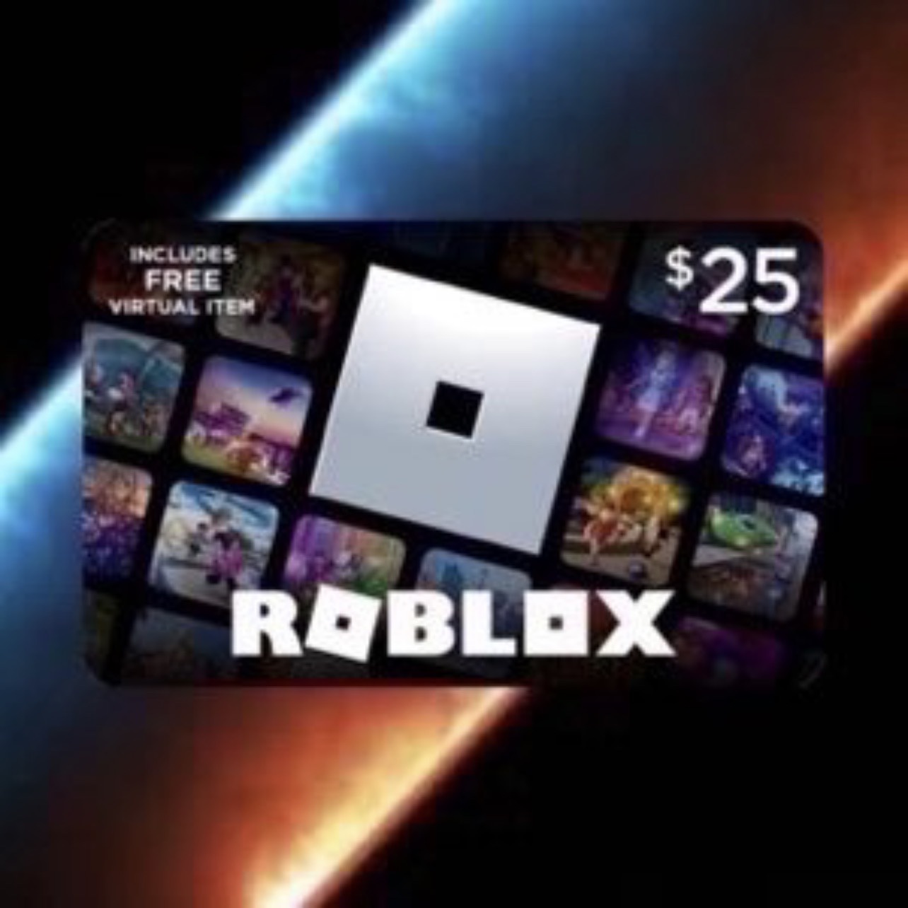 $25.00 Roblox Gift Card + Free Virtual Item (Global) - Roblox Gift ...