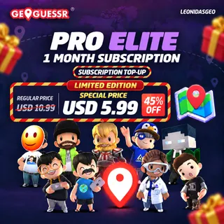 [LIMITED STOCK] GeoGuessr Subscription to YOUR ACCOUNT | Pro Elite 1 Month