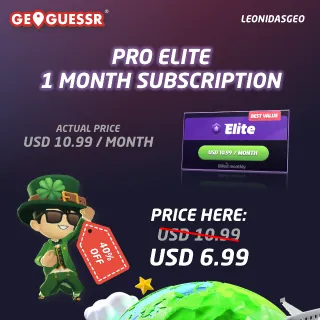 GeoGuessr Subscription to YOUR ACCCOUNT | Pro Elite 1 Month