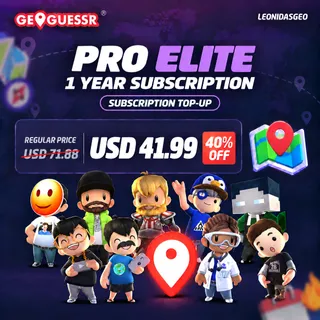 GeoGuessr Subscription to YOUR ACCCOUNT | Pro Elite 1 Year
