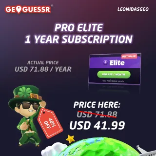 GeoGuessr Subscription to YOUR ACCCOUNT | Pro Elite 1 Year