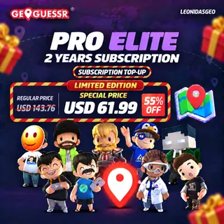 [LIMITED STOCK] GeoGuessr Subscription to YOUR ACCOUNT | Pro Elite 2 Years