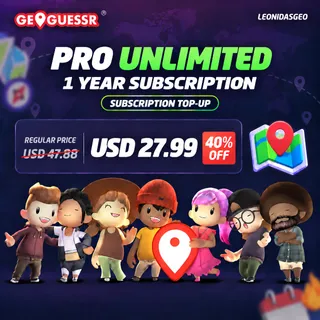 GeoGuessr Subscription to YOUR ACCCOUNT | Pro Unlimited 1 Year