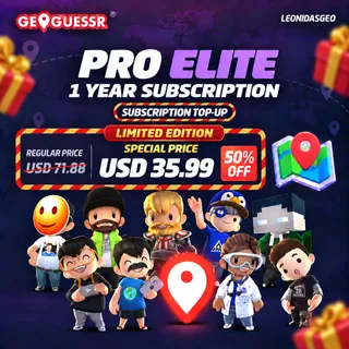 [LIMITED STOCK] GeoGuessr Subscription to YOUR ACCOUNT | Pro Elite 1 Year