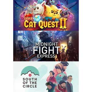 Cat Quest II + Midnight Fight Express + South of the Circle (GOG)