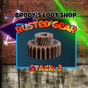 3x Rusted gears