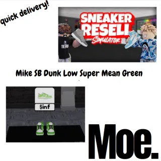SRS|Mike SB Dunk Low Super Mean Gree