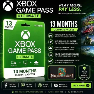 Xbox Game Pass Ultimate 13 MONTHS (RENEW)
