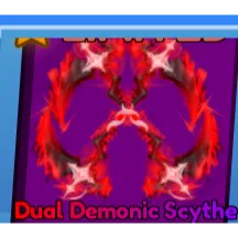 Dual demonic scythe (BLADE BALL)