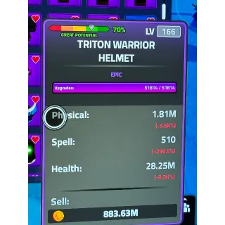 Triton warrior helmet 