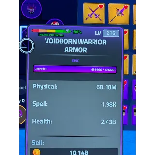 Epic voidborn warrior armor