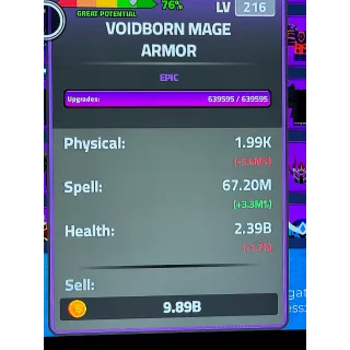Voidborn mage armor
