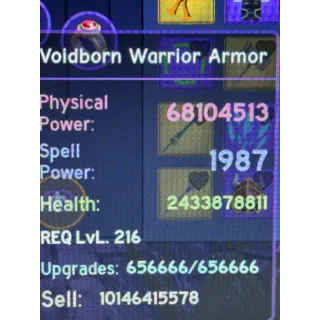 Voidborn warrior armor