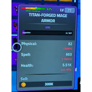 Titan forged mage armor 