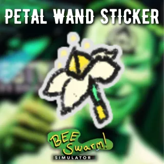 Petal Wand Sticker - Bee Swarm Simulator (BSS)