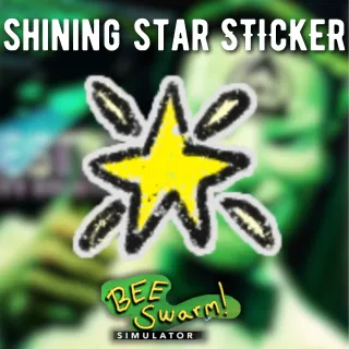 Shining Star Sticker - Bee Swarm Simulator (BSS)